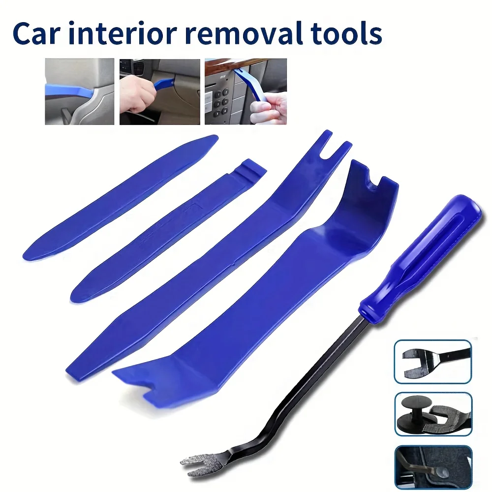 Auto Innen Demontage Kit Auto Kunststoff Trim Removal Tool Auto Clips Puller Diy Panel Werkzeuge Für Auto Trim Puller Set Image