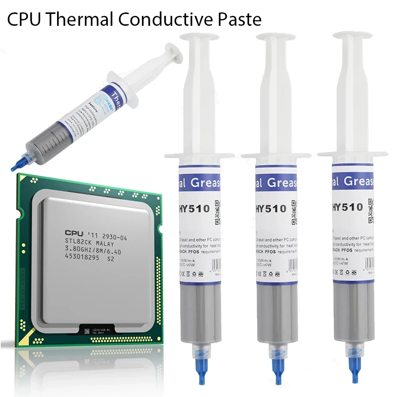 Coolcirc HY510 GPU CPU thermal paste, GPU thermal conductivity composite silicone grease, CPU chipset cooling, CPU gray cooler
