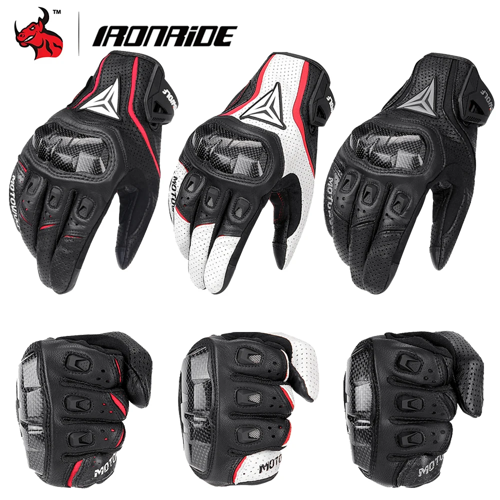Neue Motorrad Handschuhe Mit Touchscreen Anti Drop Alle Finger Handschuhe Anti Slip Atmungsaktive Off-road Motorrad Reiten Handschuhe Image