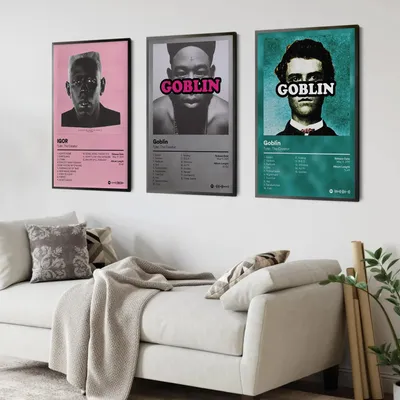 Pop Rap Music Album Cover Artist Tyler The Creator Poster Rap Hip Hop Rock Flower Boy Fairy Canvas Artist Decoration Gift Poster