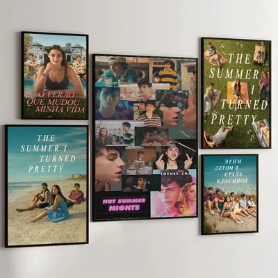 1PC Hot TV The Summer I Turned Poster Movie Sticky Posters Retro Kraft Paper Sticker Room Bar Cafe Aesthetic Art Wall Painting