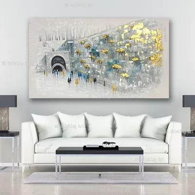 Abstract Jewish Wall Painting Art, Hotel Decor Luxury Jew Murals Art, Large Size Living Room Decor Classical Canvas Oil Painting