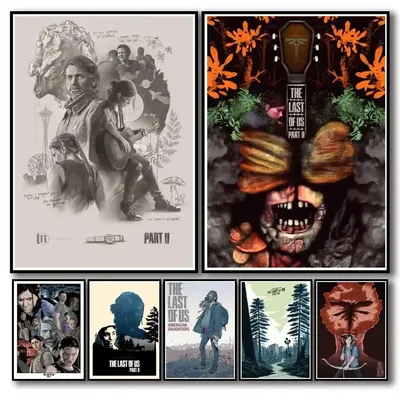 The Last of Us Poster Ellie Abby Aesthetic Movie TV Series Game Canvas Painting Art Wall Mural Esports Gaming Room Decor
