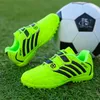 Heißer Verkauf Grün Kinder Fußball Schuhe Bequeme Haken Schleife kinder Fußball Sneaker Outdoor Training Sport Schuhe für Jungen Fußball stollen