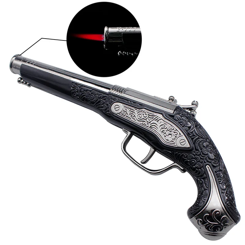 Winddichtes linkes Radfeuerzeug, personalisierte Taschenlampe für Raucher, magisches Feuerzeug, Taschenlampe, Feuerzeug, nachfüllbares Raucherzubehör Image