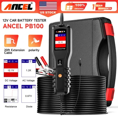 Ancel PB100 Circuit Tester Sonde Elektrische System Auto Diagnose Werkzeug 12V 24V Elektrische System Mechanische Werkstatt Werkzeuge Power