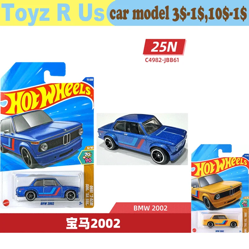 Original Hot Wheels Auto BMW 2002 Spielzeug für Jungen 1/64 Diecast Voiture Metall Modell Sammlung Brinquedos Geburtstag Geschenk 2025N/C4982 Image