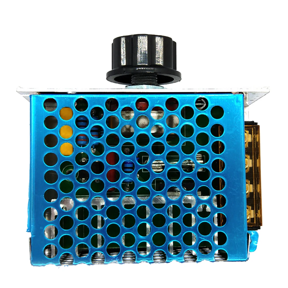 4000 W Thyristor Elektronischer Spannungsregler Controller mit Gehäuse AC 220 V Elektronischer Spannungsregler Steuerschalter Hohe Leistung Image