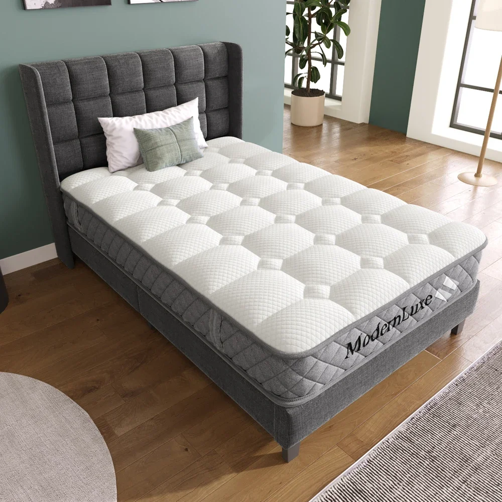 Orthopädische Kaltschaummatratze 90 x 200 cm, Matratze mit 7-Zonen-Taschenfederkernen, mittelfest – OEKO-TEX ® Zertifiziert Image