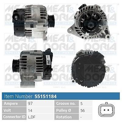Meat & Doria Generator [Hersteller-Nr. 55151184] für Citroën, Peugeot Image