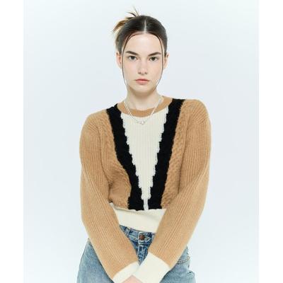lartigent L6 CABLE COLOR KNIT