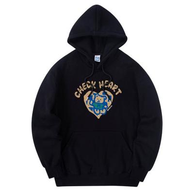 radineo Check Heart Hood Black