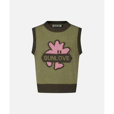 sunlove W Baby Cali Knit Vest Olive