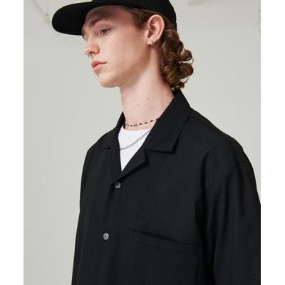 gostreet Open Collar Cooling Punching Shirt Black