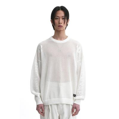oy MESH OPYD KNIT-WHITE