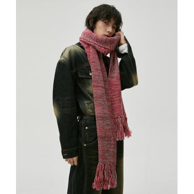 hy2n Multicolor Knit Long Muffler