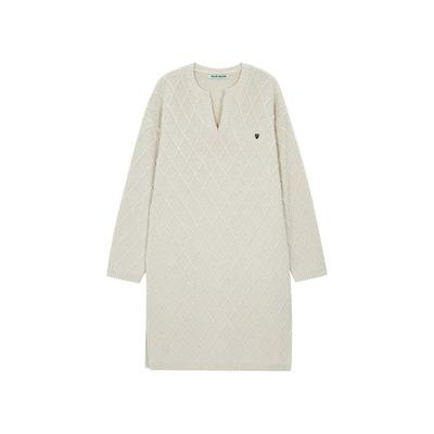 saladbaguni Fisherman Open Neckline Midi Dress