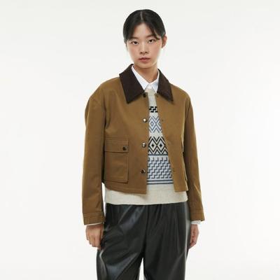 lap Corduroy two-tone collar jumper AP3WZ861