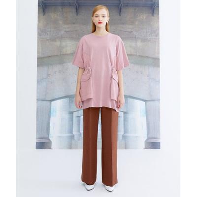 thestudiok Oversized String Half Top_Pink