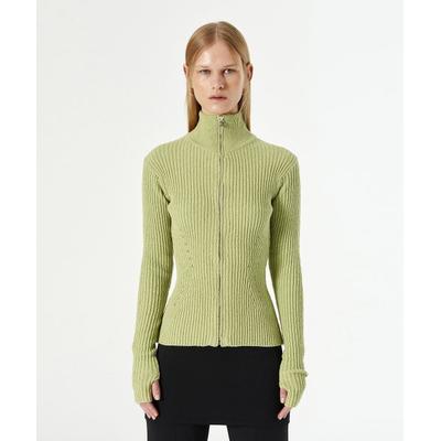 diagonal LOGO SLIDER ZIP UP