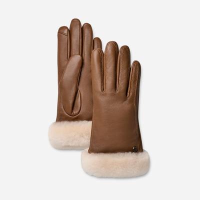 UGG ® Women's Sheepskin Cuff Glove in Chestnut