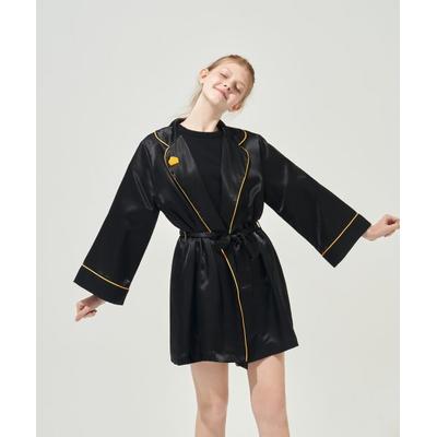 kandini black lounge robe