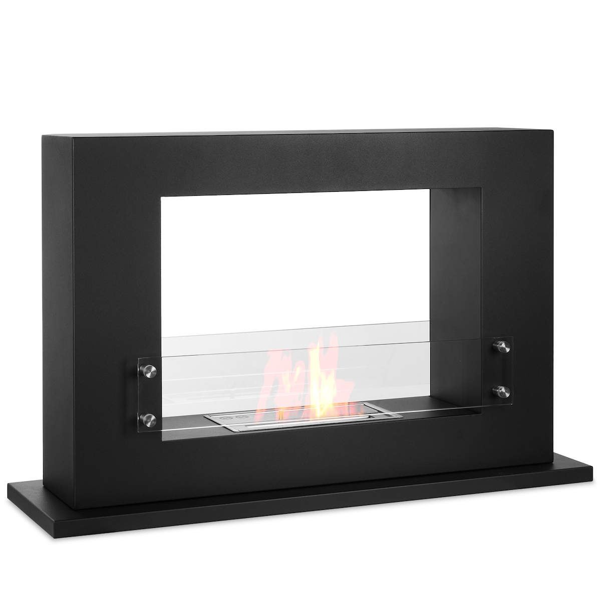 Moritz Ethanol Kamin freistehend Standkamin I 63 x 100 x 30 cm Raumteiler I 1,5 Liter Brenner I Bioethanol Kamin I Bio Ethanol Kaminofen Indoor Image