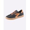 Sneaker ANDREA CONTI, Damen, Gr. 41, bunt (marine, orange), Leder, Rindsleder, Glattleder, modisch, Schuhe