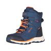 Winterstiefel TROLLKIDS "KIDS HAFJELL WINTER BOOTS XT", Gr. 32, nordic blau, mystic blau, flame orange, Synthetik, Textil, sportlich, Schuhe, wasserdicht, Klettverschluss, reflektierende Details
