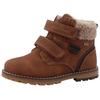 Winterboots TOM TAILOR, Kinder, Gr. 23, braun (cognac), Lederimitat, casual, Schuhe, mit Tex-Membrane