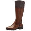 Stiefel TAMARIS "Tamaris Stiefel Leder/Textil", Damen, Gr. 36, muscat, Leder, Textil, casual, Schuhe