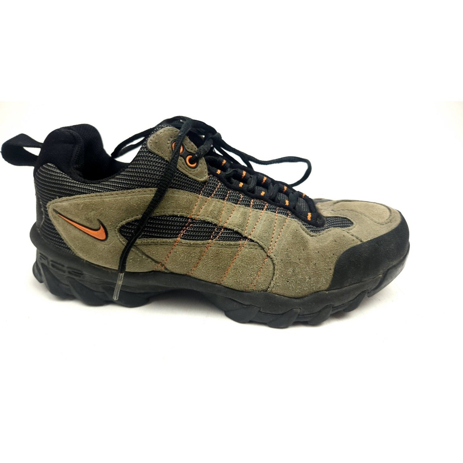Nike Shoes | Vintage Nike Acg Hiking Shoes Mens 8 Gray Black Beige Outdoor Lace Up | Color: Black/Gray | Size: 8