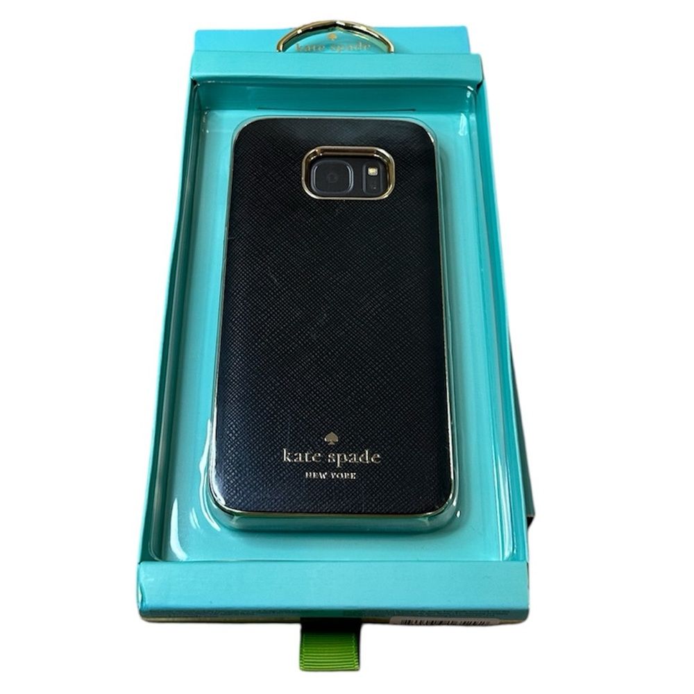 Kate Spade Cell Phones & Accessories | Kate Spade Phone Case Samsung Galaxy S7 Black Gold New With Box | Color: Black/Gold | Size: Samsung Galaxy S7