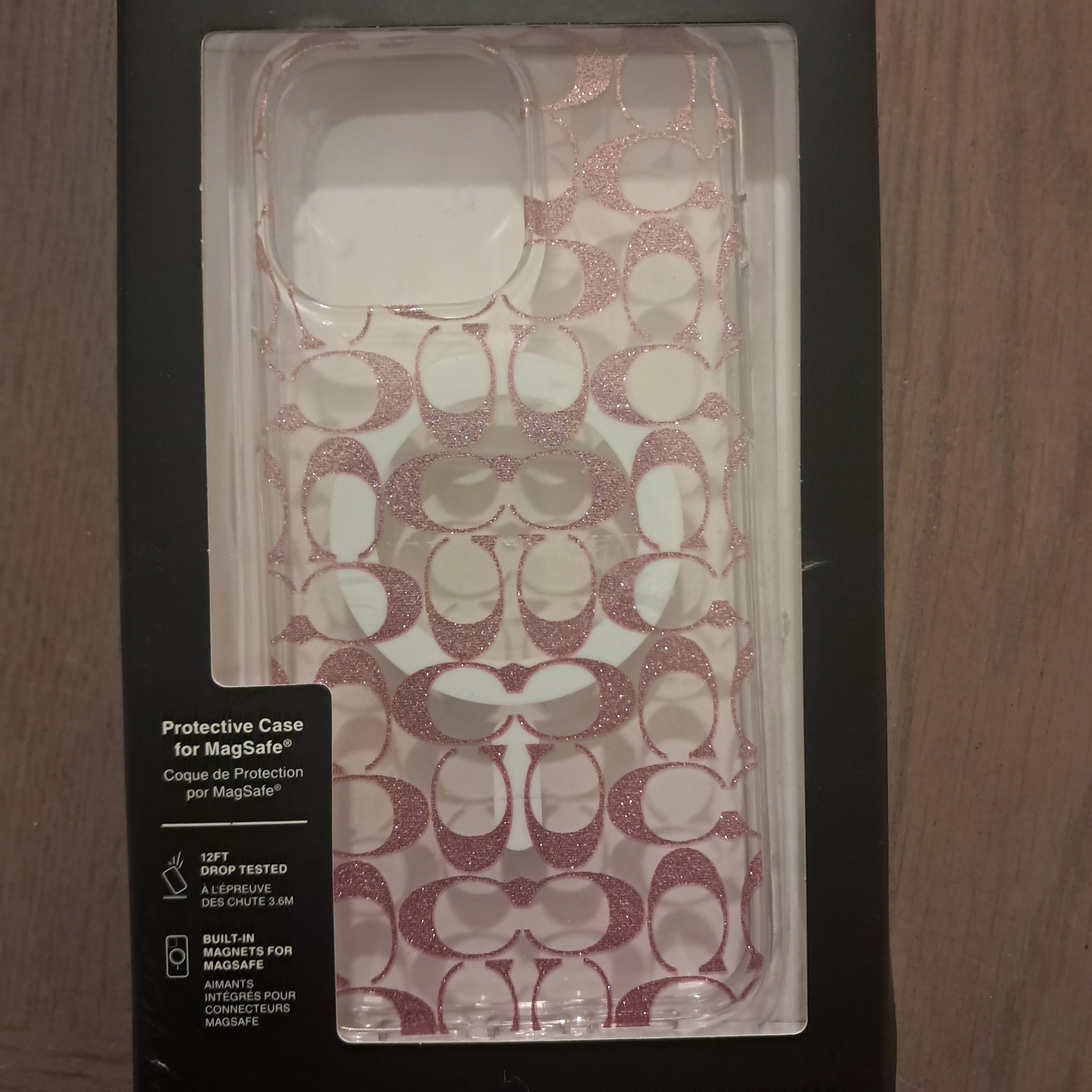 Coach Cell Phones & Accessories | Coach Glitter Pink Magsafe Case | Color: Pink | Size: Os