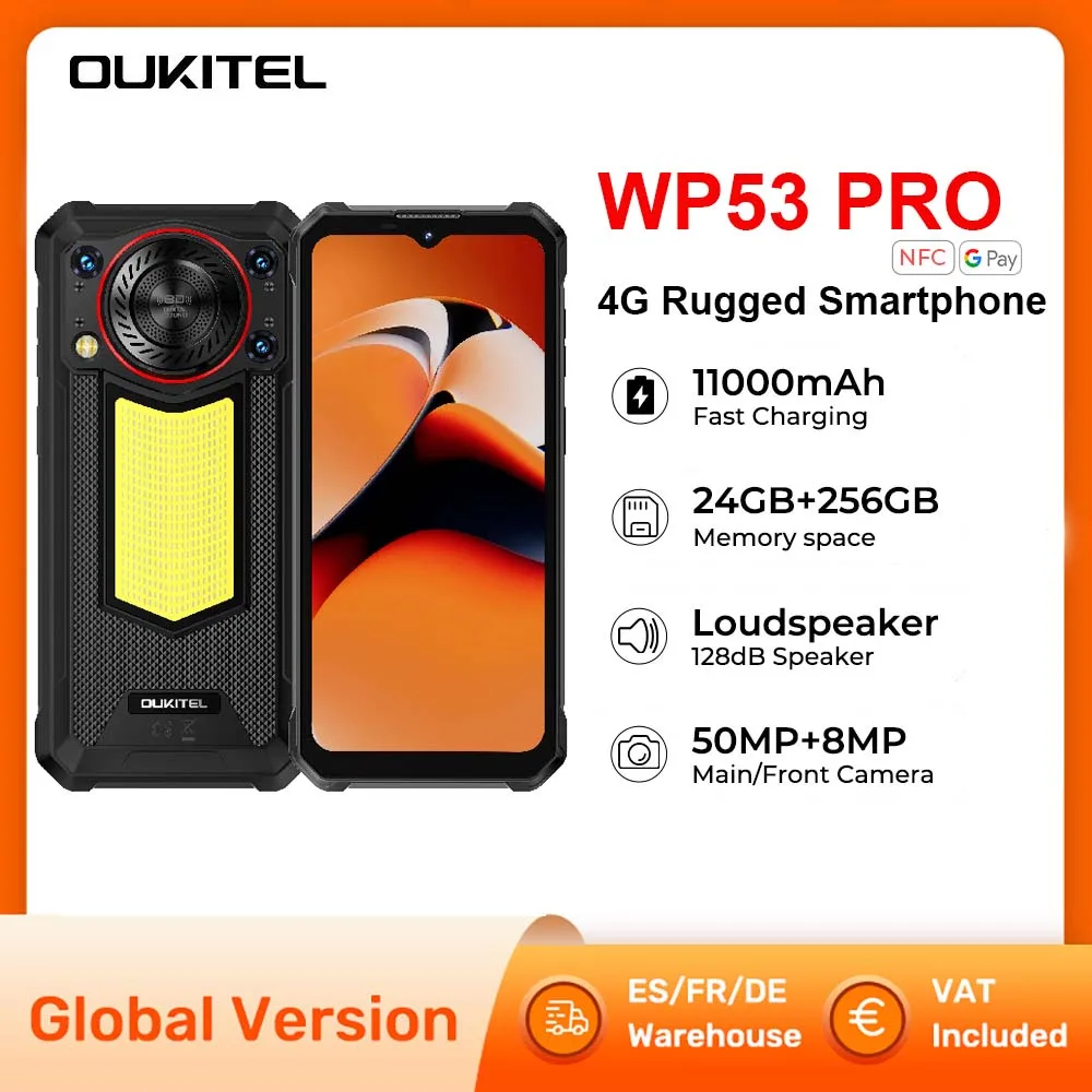 Nouveau Smartphone robuste OUKITEL WP53 PRO 4G 6.52 