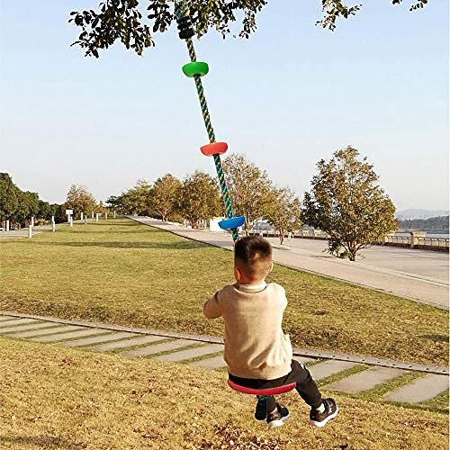 Baumschaukel für Kinder, 3-in-1-Scheibensitzschaukel-Set, Schaukel für draußen, 1er-Pack Image