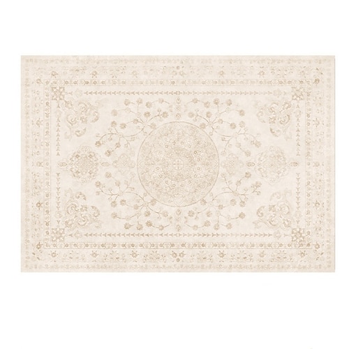 Vintage-Perserteppich, dekorativer rutschfester Teppich aus Kunstkaschmir, weiche Bodenmatte, strapazierfähige Teppiche für den Alltag – perfekt für Familien Haustiere Image