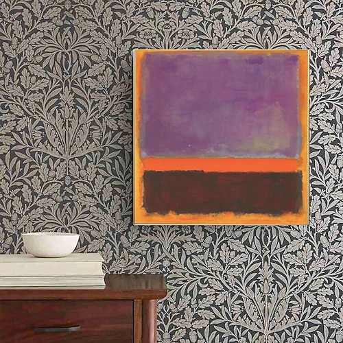 Berühmter Mark Rothko, farbenfrohes abstraktes Kunstwerk, handgemaltes Leinwandgemälde, moderne Wandkunst für Galerie, Wohnzimmer, Heimdekoration, gespannter Rahmen, fertig zum Aufhängen oder Image