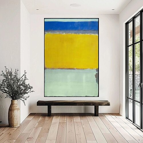 1 Stück Marks Rothko Leinwand-Wandkunst, handgemaltes Kunstwerk, Gemälde, Bild für Büro, Schlafzimmer, Zuhause, moderne Dekoration, gerollte Leinwand (ohne Rahmen) Image