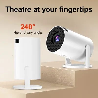 Portable HY300 Mini Projector Y200 Projector Wired Wireless Mirroring 1080P High Definition Home Cinema Projector Christmas Gift