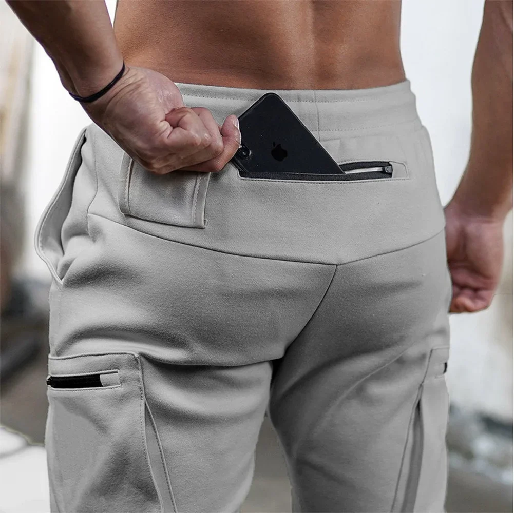 Pantaloni sportivi Pantaloni sportivi da uomo Fitness da uomo Pantaloni da corsa Pantaloni da allenamento per allenamento Pantaloni sportivi Pantaloni da allenamento per palestra cargo maschile