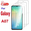 Vetro proteggi schermo da 3 pezzi per Samsung Galaxy A07 Pellicola in vetro temperato HD Crystal Clear 9H Anti alluminio alto