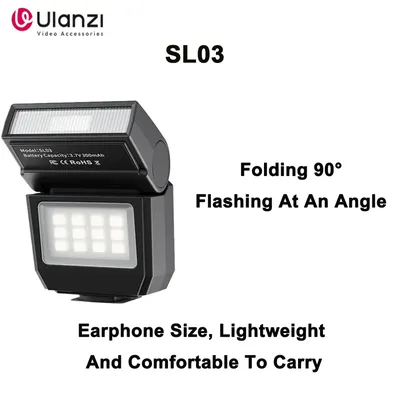 Original Ulanzi SL03 Firefly Mini Flip Flash Micro Single Camera Ricoh Compact Photography Constant Illumination Auxiliary Light
