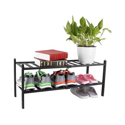 Fresh Fab Finds Bamboo 2-Tier Shoe Rack