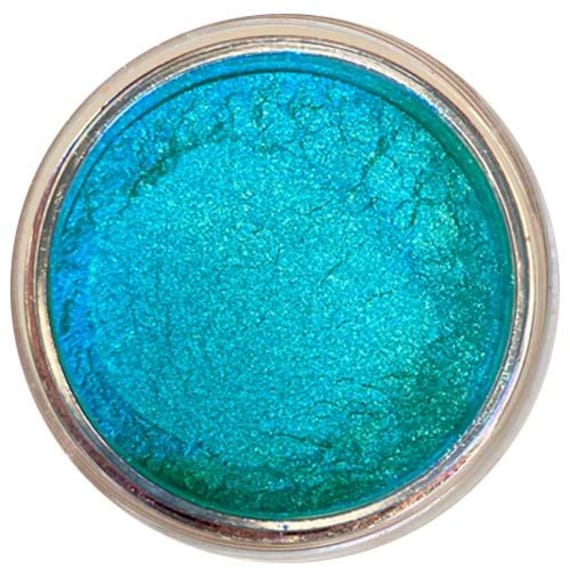 CAST AWAY Turquoise Blue All Natural Loose Eye Shadow Pigment 2g - Shimmer Finish Cosmetici senza glutine e sostanze chimiche di Ultimo Minerals