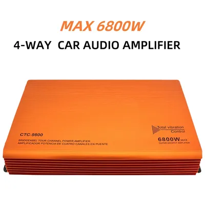 Car Audio Power Verstärker 4-Kanal HiFi Stereo Audio Auto Verstärker Einstellbare Vorne und Hinten Soundfeld Super Bass Verstärker