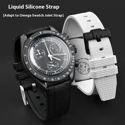 20 mm 22 mm flüssiges Silikonarmband für Swatch X Omega MoonSwatch Sport Diving Schnellverschluss-Uhrenarmband für Rolex Seiko Blancpain