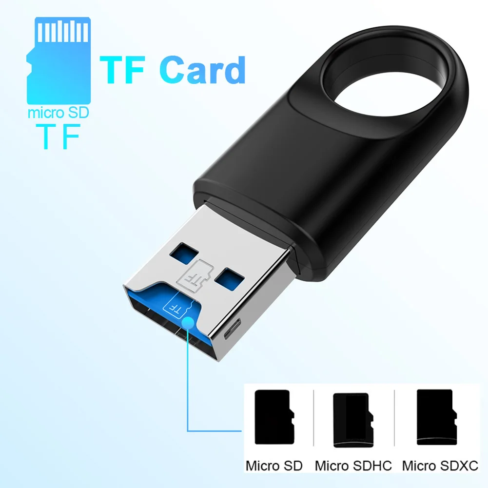 Speicherkartenleser-Adapter, Micro SD TF-Kartenleser, Hochgeschwindigkeits-USB 3.0-Speicherkartenleser-Adapter für PC/Laptop/Smartphone/Mac Image