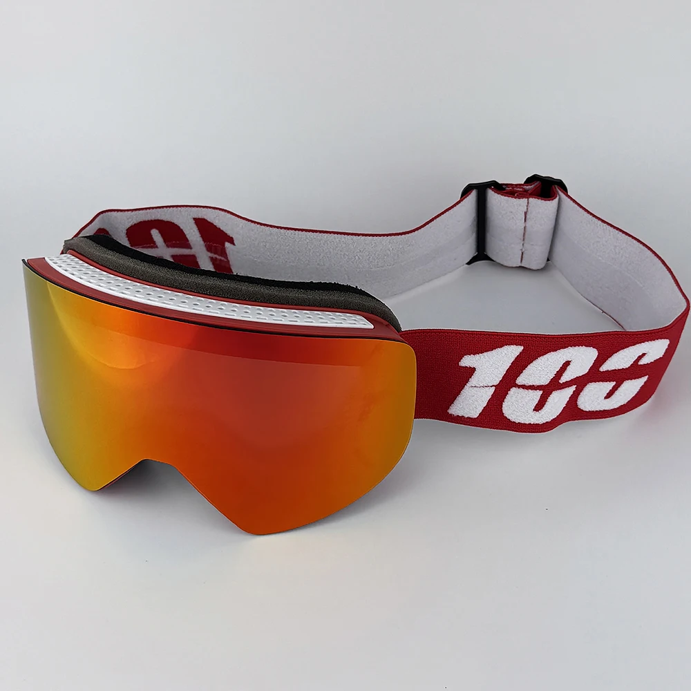Magnetische Ski Brille Männer Snowboard Brille Doppel Schichten Objektiv Anti-fog UV400 Schnee Brille Frauen Schneemobil Skifahren Brillen Image