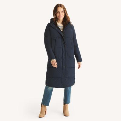Nautica Women's Maxi Puffer Jacket 463 (J Navy), L